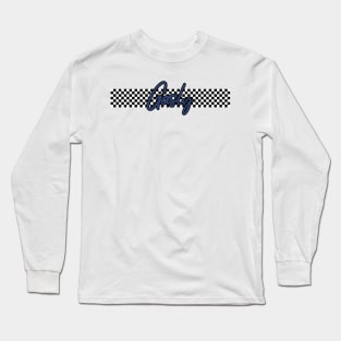 Race Flag Design - Pierre Gasly Long Sleeve T-Shirt